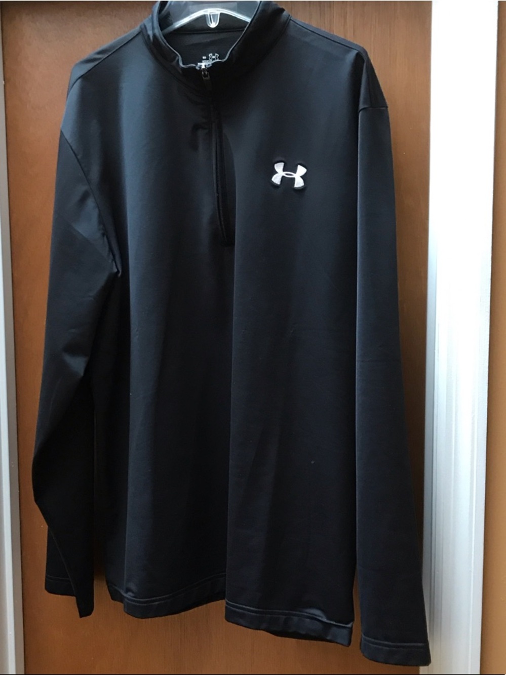 Under Armour Black Quarter-Zip with White Logo